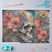 Mousseline Papier de découpage de crâne de beauté botanique (Artisanat)
