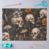 Mousseline Papier de découpage de crâne gothique foncé d'Hall (Artisanat)