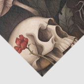 Mousseline Papier de découpage de crâne gothique foncé d'Hall (Détail)