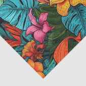 Mousseline Papier de découpage de la Flore exotique Paradis t (Détail)