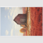 Mousseline Papier de découpage de la grange en hiver 2 (Recto)