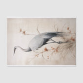 Mousseline Papier de découpage de la grue japonaise 2 (Recto)