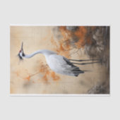 Mousseline Papier de découpage de la grue japonaise 3 (Recto)