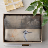 Mousseline Papier de découpage de la grue japonaise 3 (Cadeau)