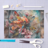 Mousseline Papier de découpage de la libellule d'aquarelle de (Artisanat)
