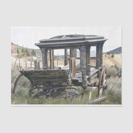 Mousseline Papier de découpage de la scène occidentale du Coe (Recto)