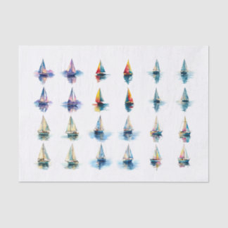 Mousseline Papier de découpage de l'assemblage de bateaux à v