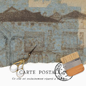 Mousseline Papier de découpage de maison à texture rustique v