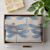 Mousseline Papier de découpage de meubles de libellules bleue (Cadeau)