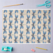 Mousseline Papier de découpage de meubles de libellules bleue (Artisanat)