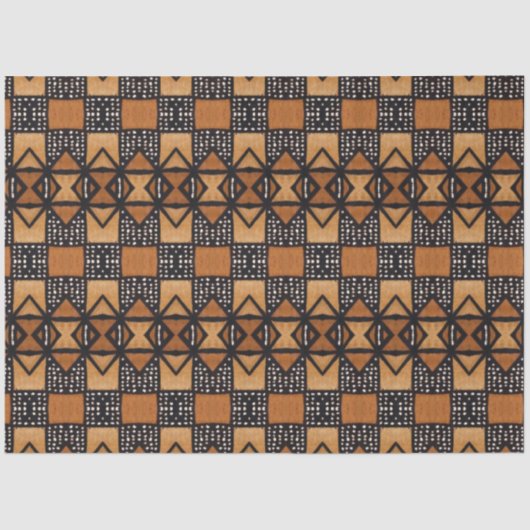 Mousseline Papier de découpage de meubles textiles africains (Recto)