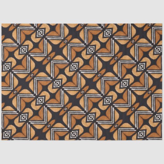 Mousseline Papier de découpage de meubles textiles africains (Recto)