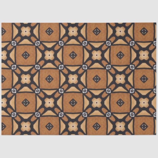 Mousseline Papier de découpage de meubles textiles africains (Recto)