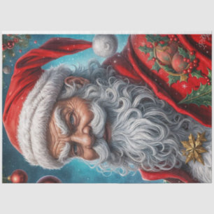 Mousseline Papier de découpage de Noël Russe Père Noël