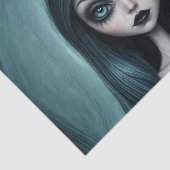 Mousseline Papier de découpage de sorcière de déesse noire (Détail)