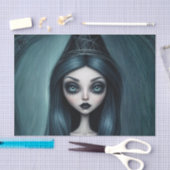 Mousseline Papier de découpage de sorcière de déesse noire (Artisanat)