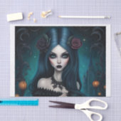 Mousseline Papier de découpage de sorcière gothique (Artisanat)