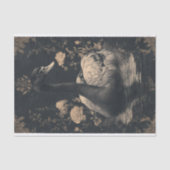 Mousseline Papier de découpage de Swan noir 1 (Recto)