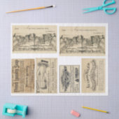 Mousseline Papier de Decoupage d'éléments de journal d'ordure (Artisanat)