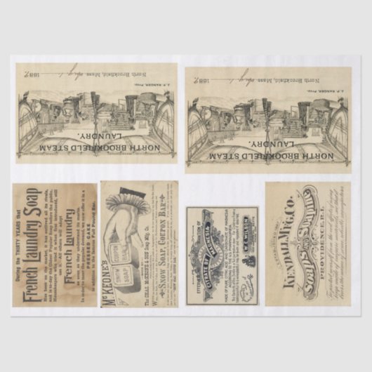 Mousseline Papier de Decoupage d'éléments de journal d'ordure (Recto)