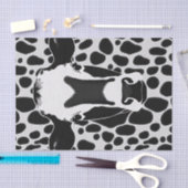 Mousseline Papier de découpage d'impression de vache (Artisanat)