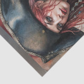 Mousseline Papier de découpage du capitaine Lady Pirate (Détail)