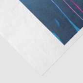 Mousseline Papier de découpage du crâne rose et bleu (Détail)