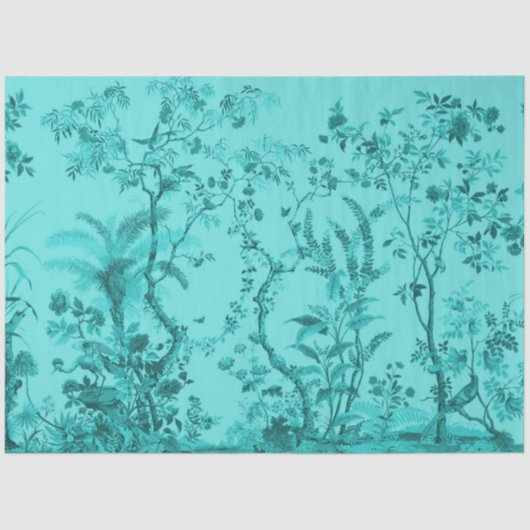 Mousseline Papier de découpage du jardin tropical et des oise (Recto)