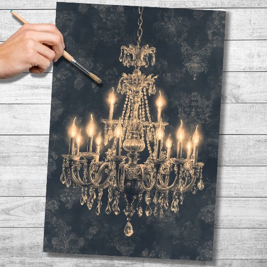 Mousseline Papier de découpage du lustre