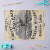 Mousseline Papier de découpage du train en vapeur (Artisanat)