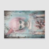 Mousseline Papier de découpage éffrayant fille 8 (Recto)