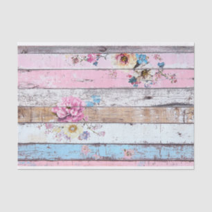 Mousseline Papier de découpage en Planche de Bois Rose