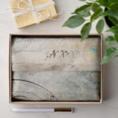 Mousseline Papier de découpage Ephemera Peacock gauche (Cadeau)