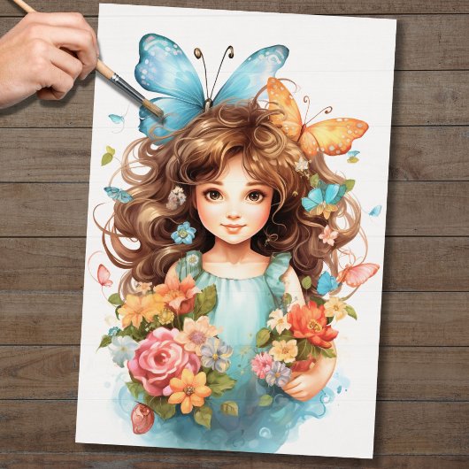 Mousseline Papier de découpage Fairy 3