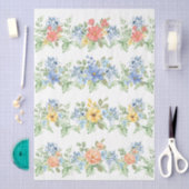 Mousseline Papier de découpage Fleurs pastel de printemps (Artisanat)