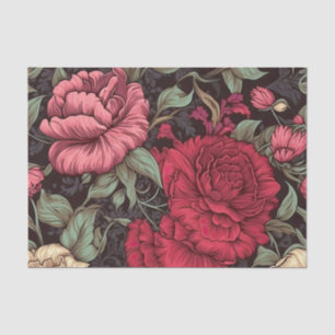 Mousseline Papier de découpage floral de style Vintage antiqu