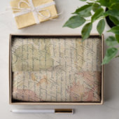 Mousseline Papier de découpage Floral & Script (Cadeau)