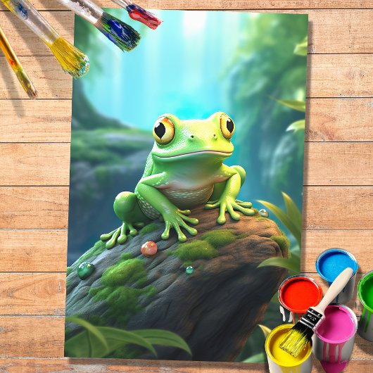 Mousseline Papier de découpage Frog 2