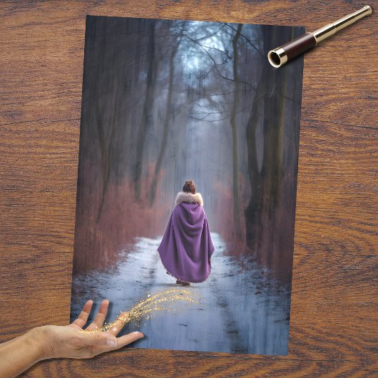 Mousseline Papier de découpage Girin Forest 1