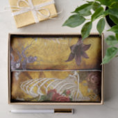 Mousseline Papier de découpage Halloween enchantant : fleurs (Cadeau)