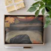 Mousseline Papier de découpage Halloween Witch Chat 1 (Cadeau)