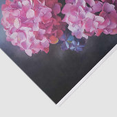 Mousseline Papier de découpage Hydrangea 1 rose (Détail)