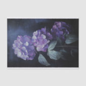 Mousseline Papier de découpage Hydrangea 1 violet (Recto)