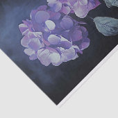 Mousseline Papier de découpage Hydrangea 1 violet (Détail)