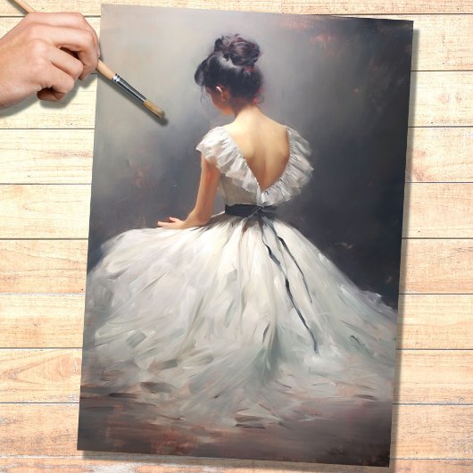 Mousseline Papier de découpage La Fille 1