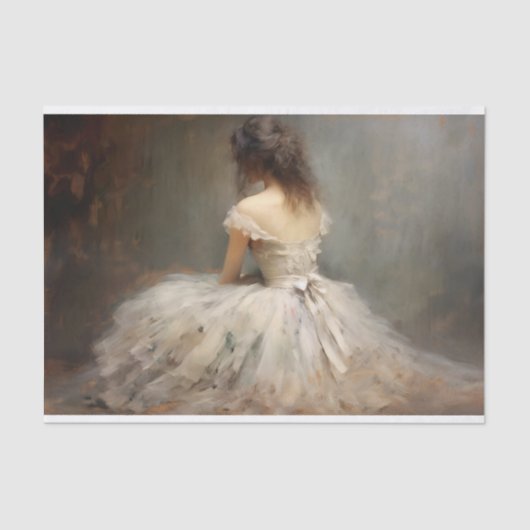 Mousseline Papier de découpage La Fille 2 (Recto)