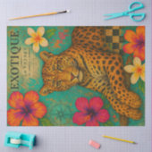 Mousseline Papier de découpage Leopard Exotique - Jungle trop (Artisanat)