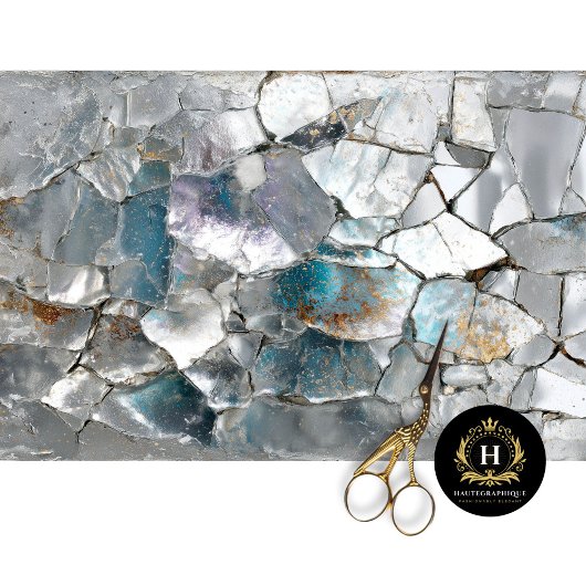 Mousseline Papier de découpage miroir à l'échelle de dragon r