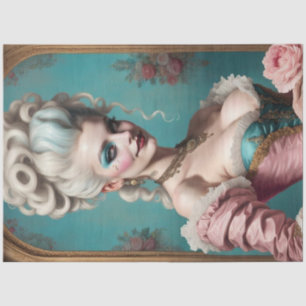 Mousseline Papier de découpage moderne Punk Marie Antoinette