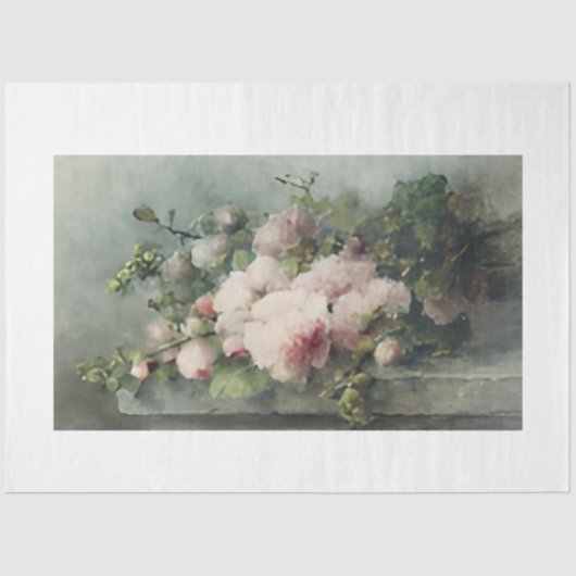 Mousseline Papier de découpage Moody Flowers (Recto)